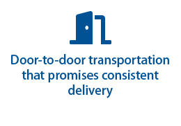 Door-to-door transportation that promises consistent delivery